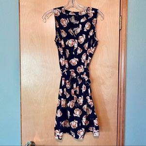 Ann Taylor Classy Floral Belted Dress